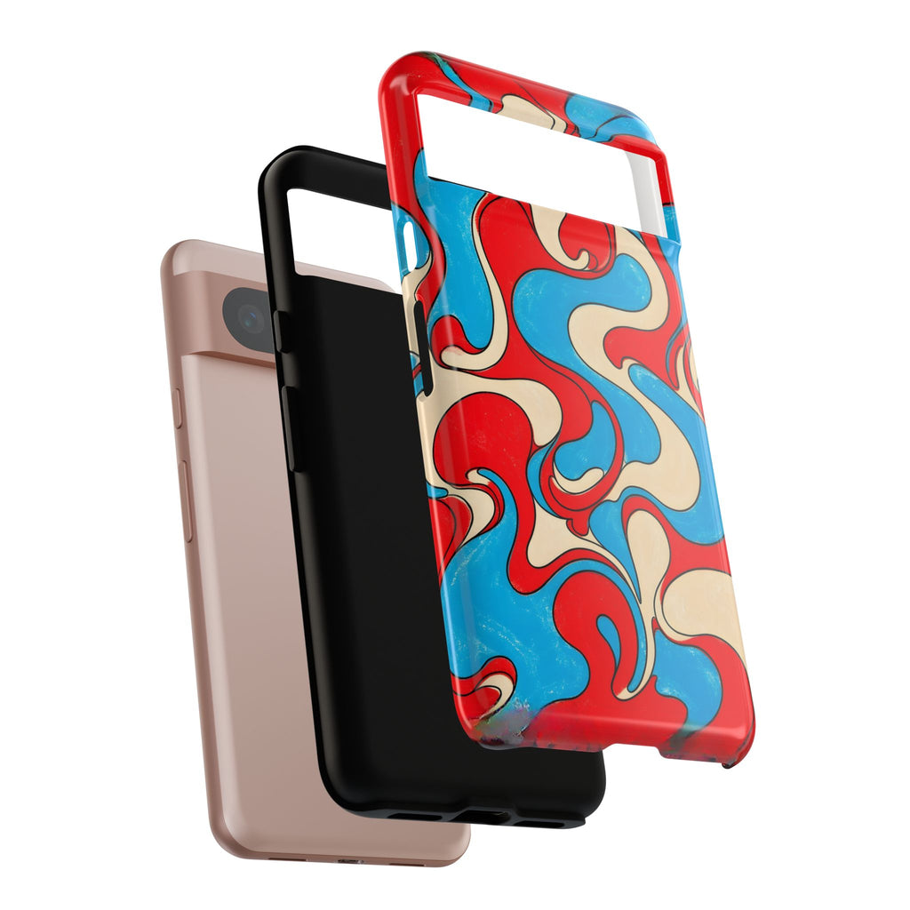 Fillmore Flow - Red, Cyan & Cream Phone Case