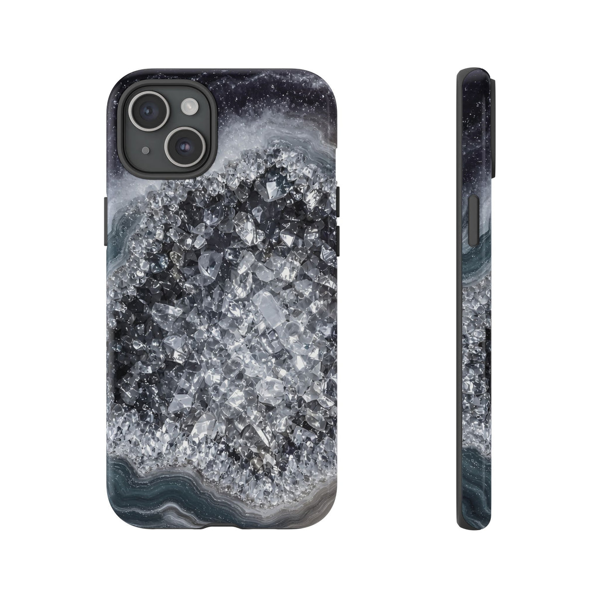 Geode Core - Silver Smoke Phone Case