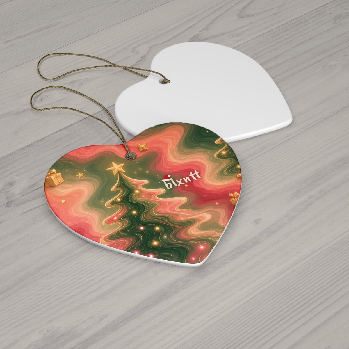 Trees Trippy Christmas Ornament