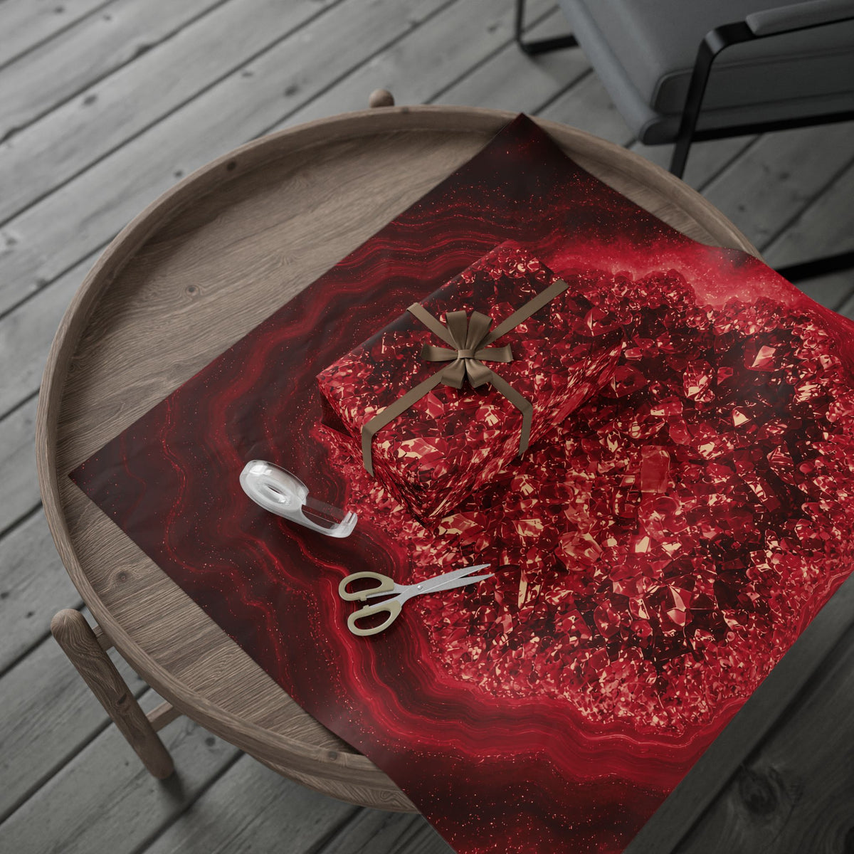 Geode Core - Cherry Cola Wrapping Paper