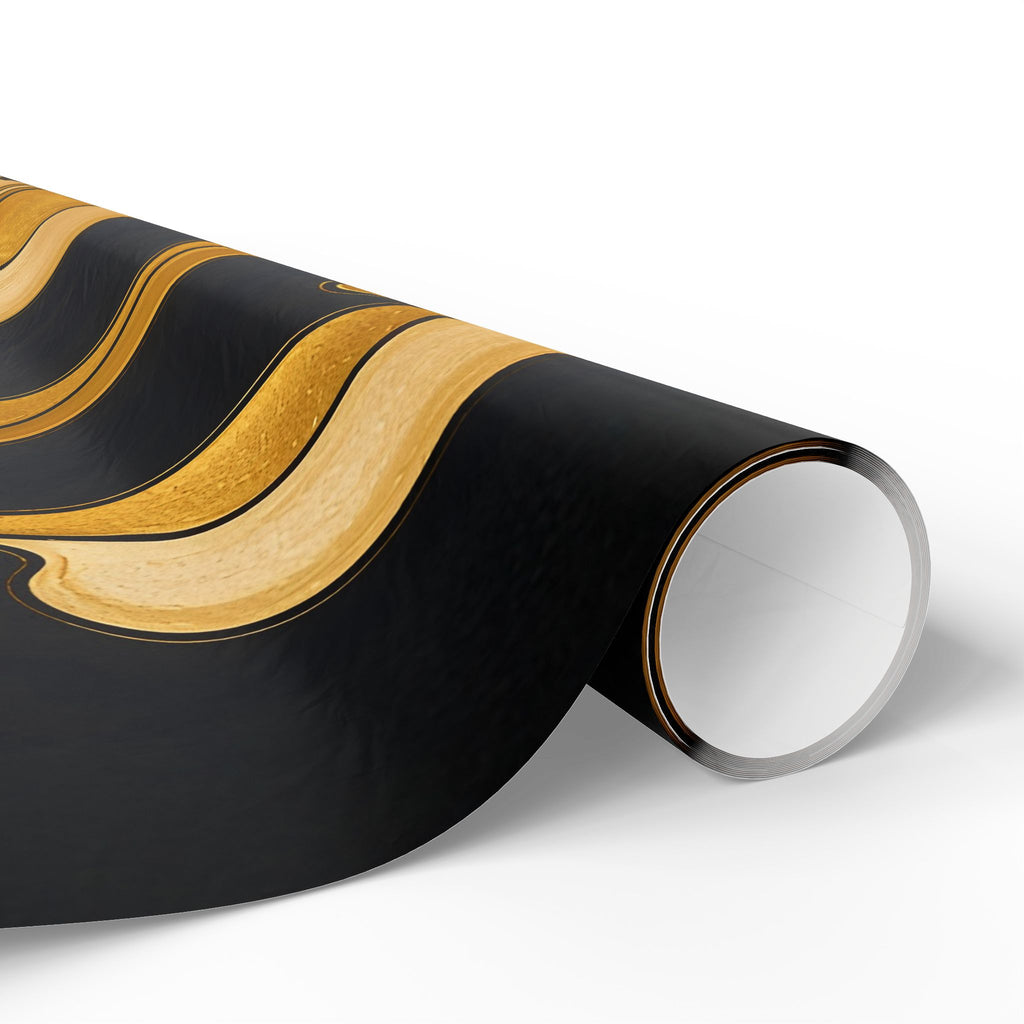 Fillmore Flow - Gold & Black Wrapping Paper