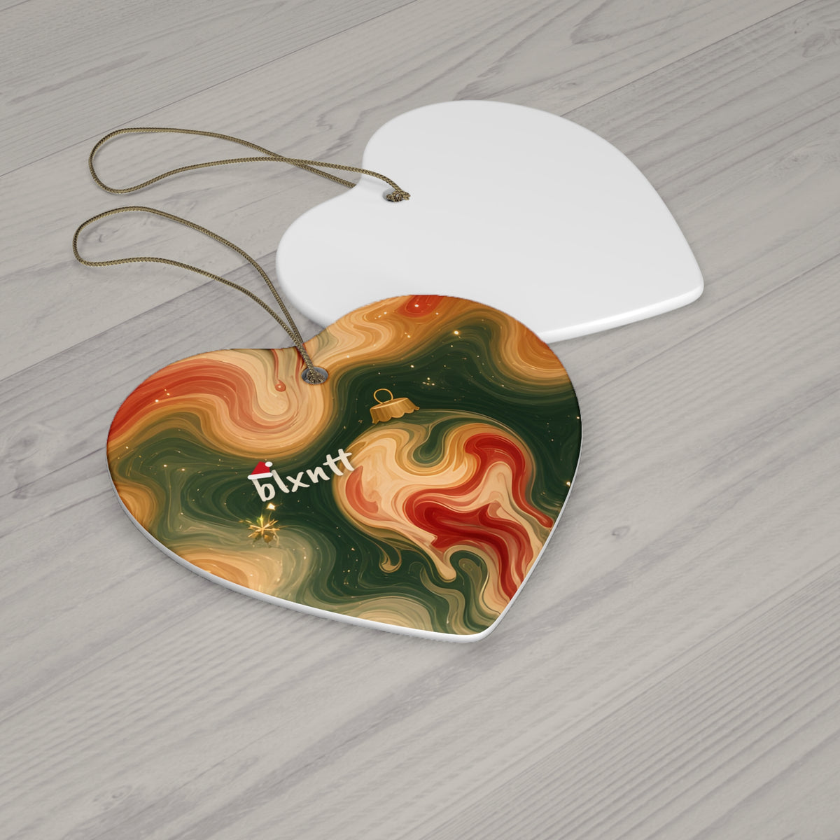 Melting Ornaments Trippy Christmas Ornament
