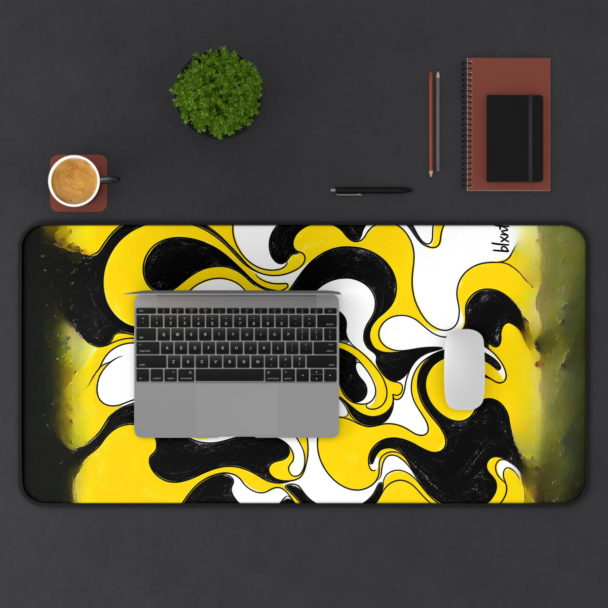 Fillmore Flow - Hazard Yellow Desk Mat