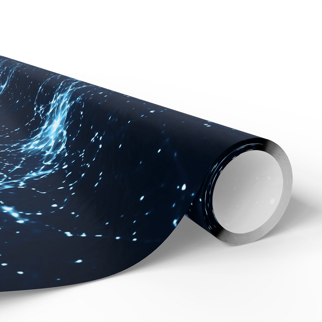Neon Mycelium - Ice Crystal Wrapping Paper