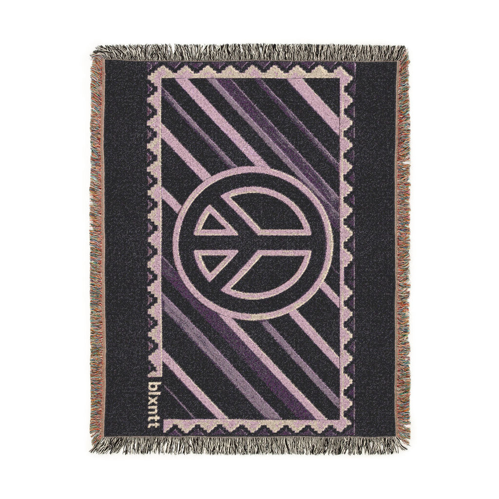 BLXNTT Purple Hippie Woven Blanket #4