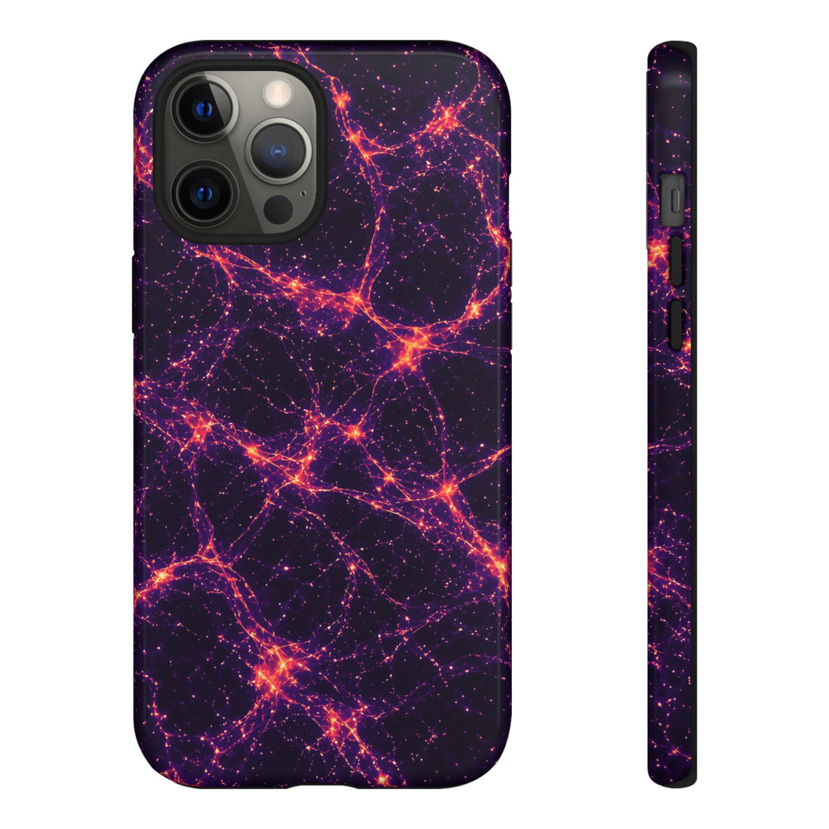 Neon Mycelium - Sunset Synapse Phone Case