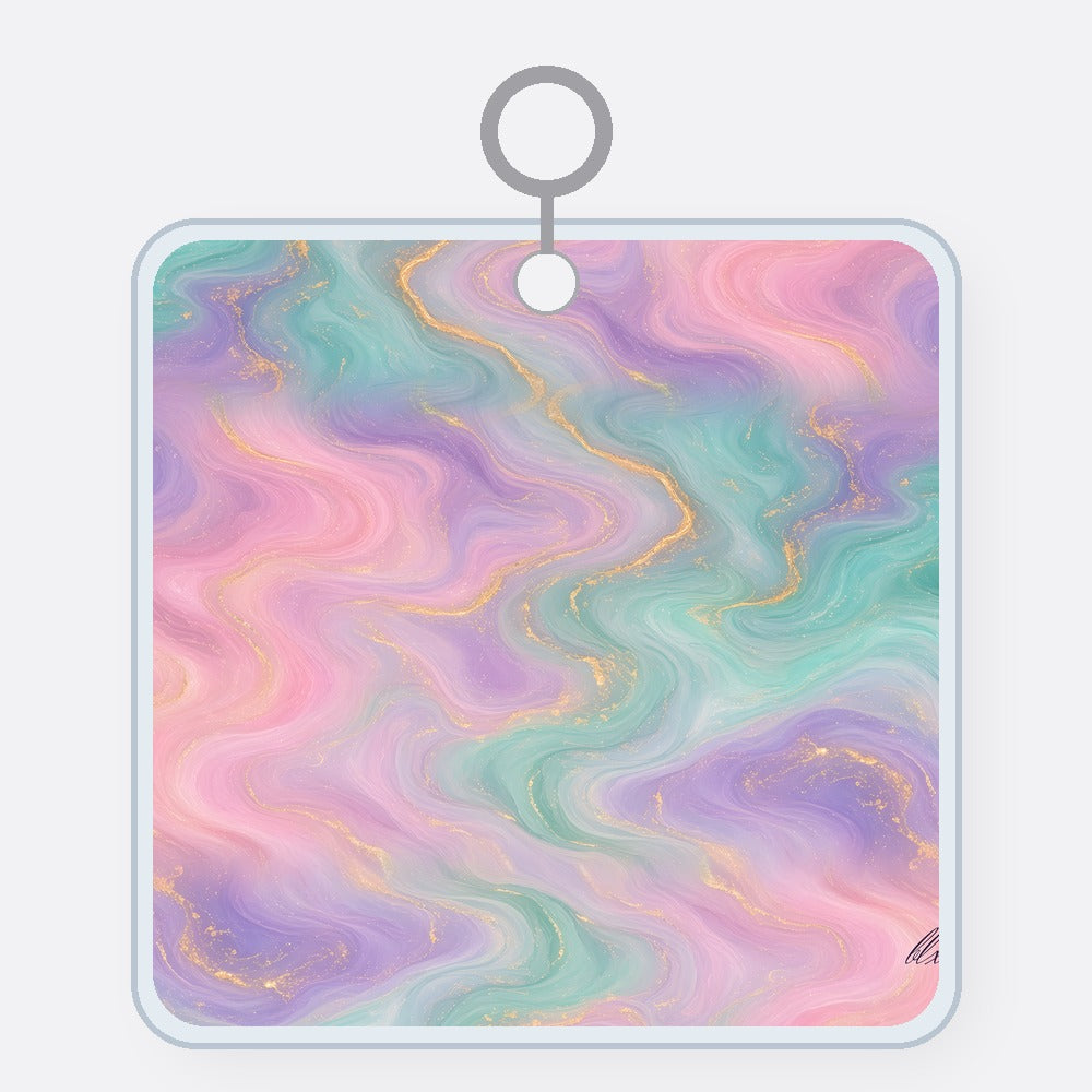 Pastel Marble Acrylic Keychain