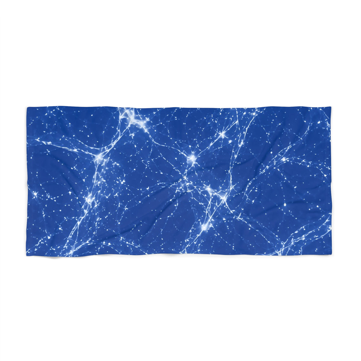 Neon Mycelium - Blueprint Beach Towel