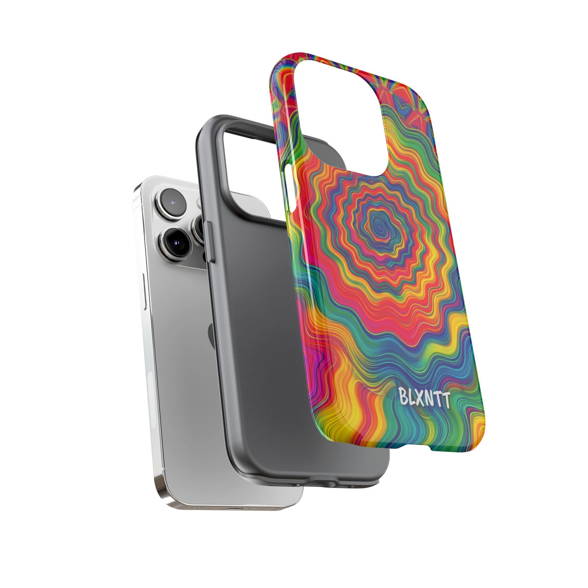Hypnotic Rainbow Ripple Phone Case