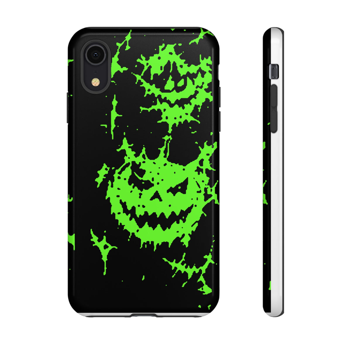 Green Spiderweb Pumpkin Phone Case