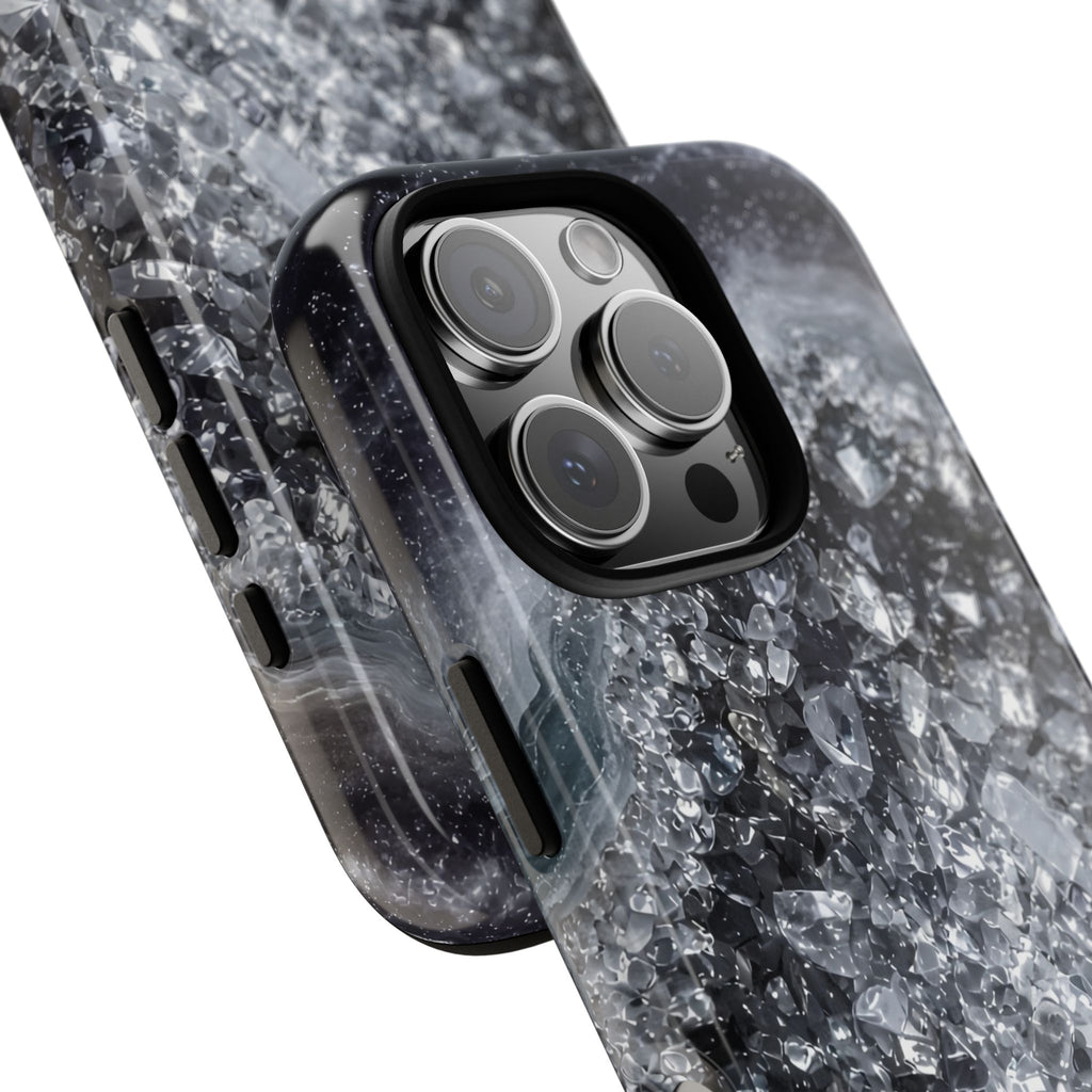 Geode Core - Silver Smoke Phone Case