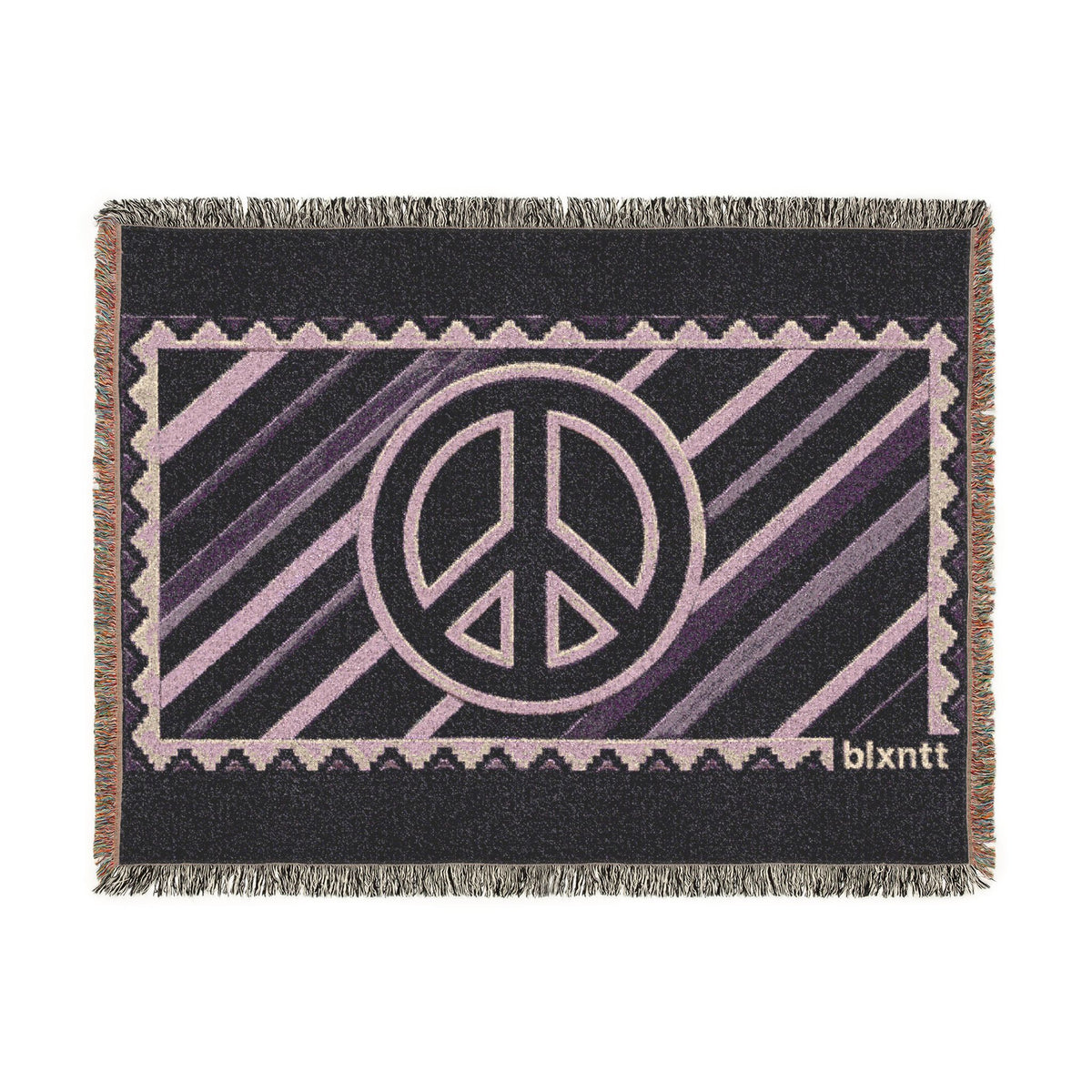 BLXNTT Purple Hippie Woven Blanket #4