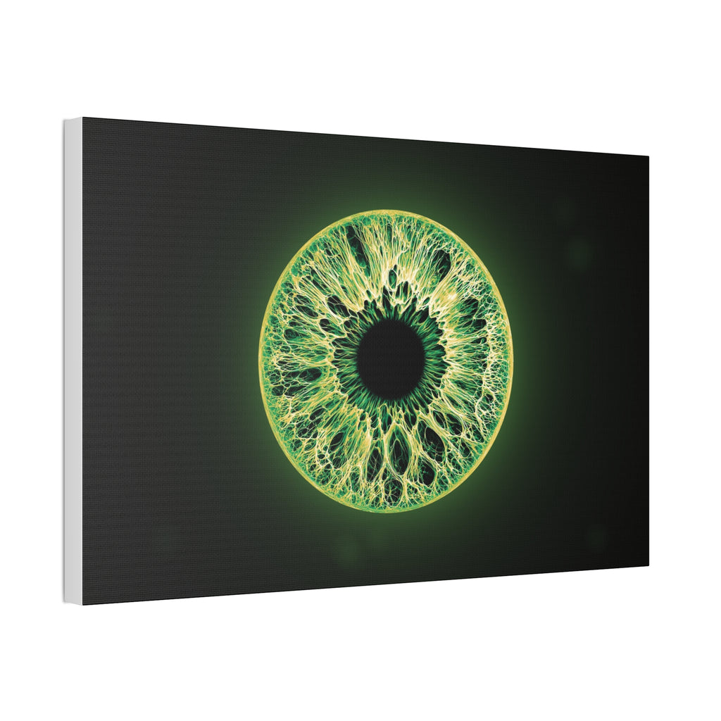 BLXNTT Iris – Lace Web Emerald Gold Glossy Canvas