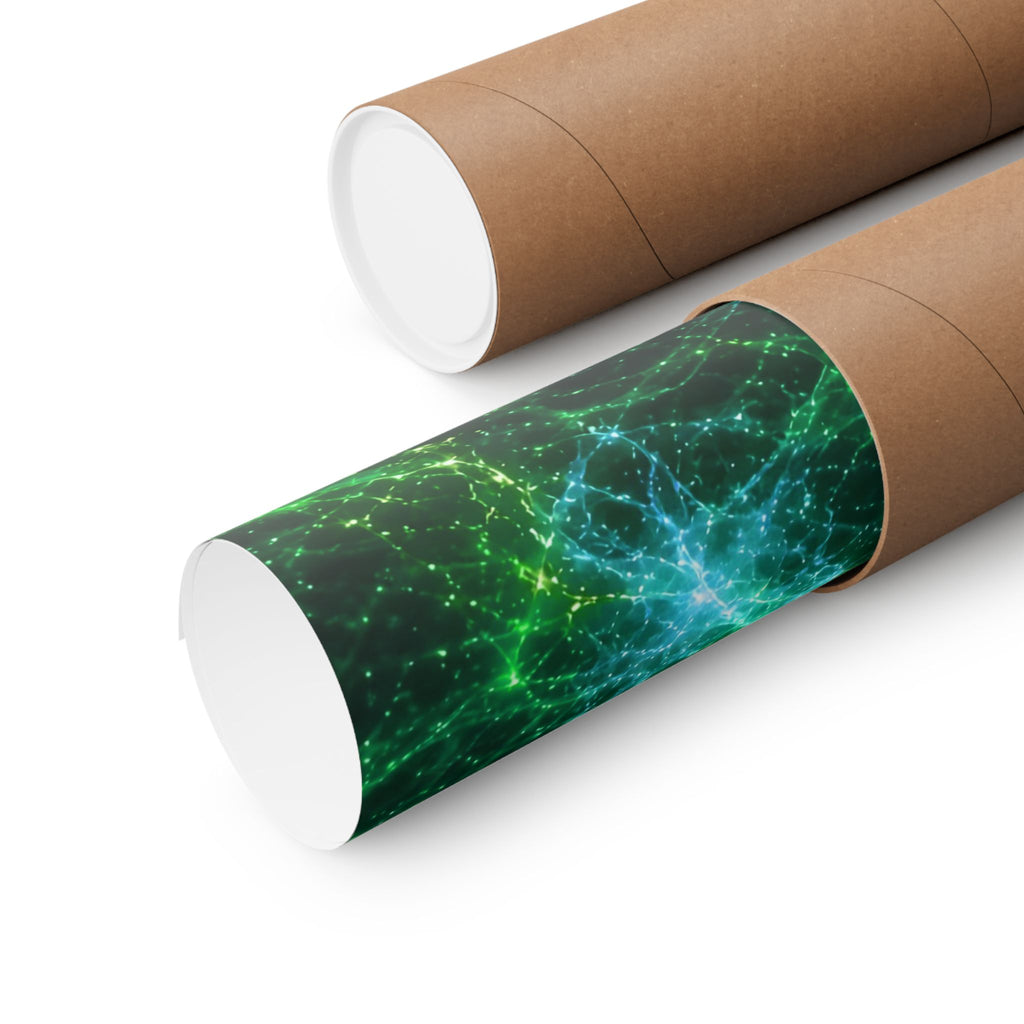 Neon Mycelium - Mermaid Poster