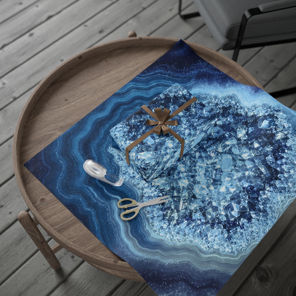 Geode Core - Glacier Wrapping Paper