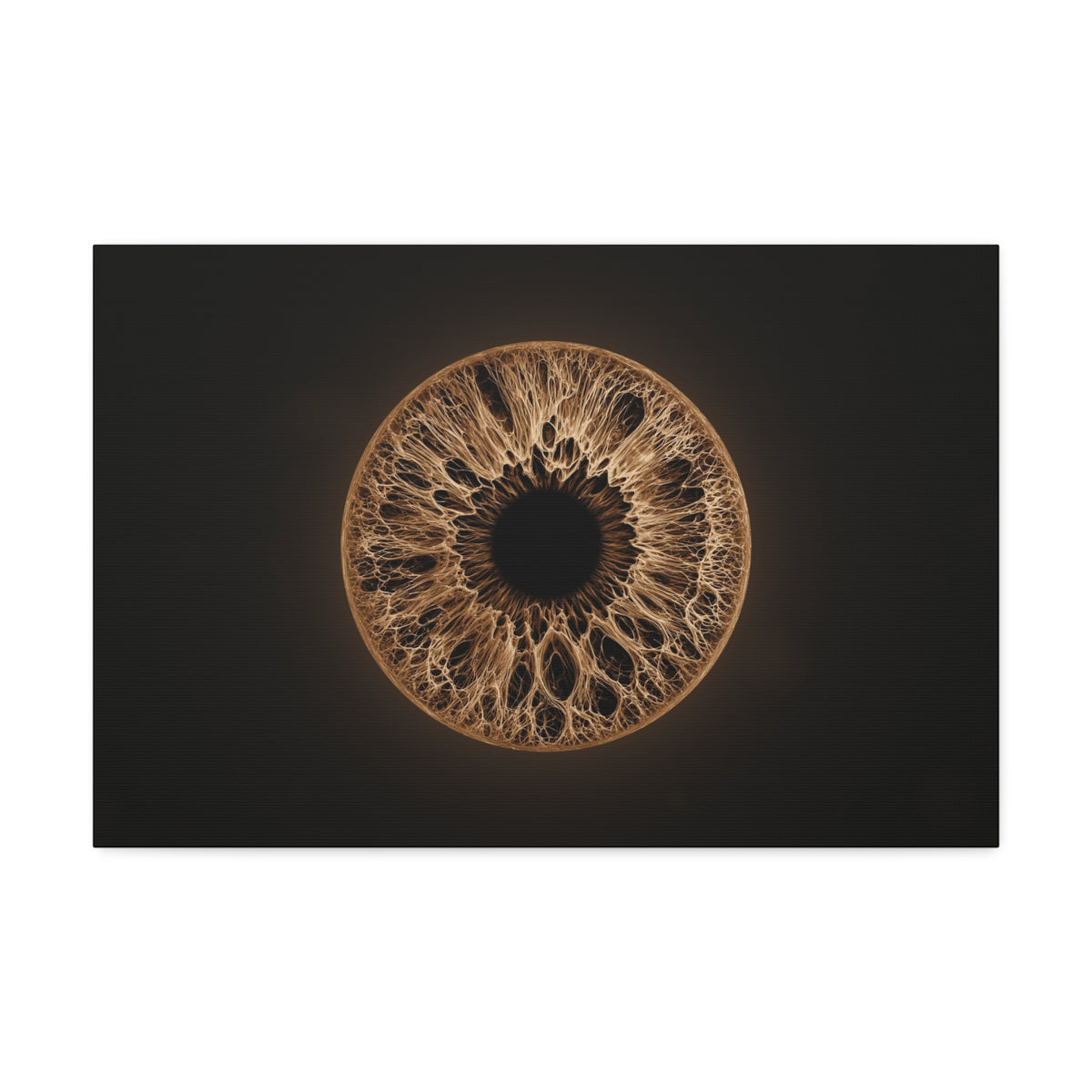 BLXNTT Iris – Lace Web Light Brown Glossy Canvas