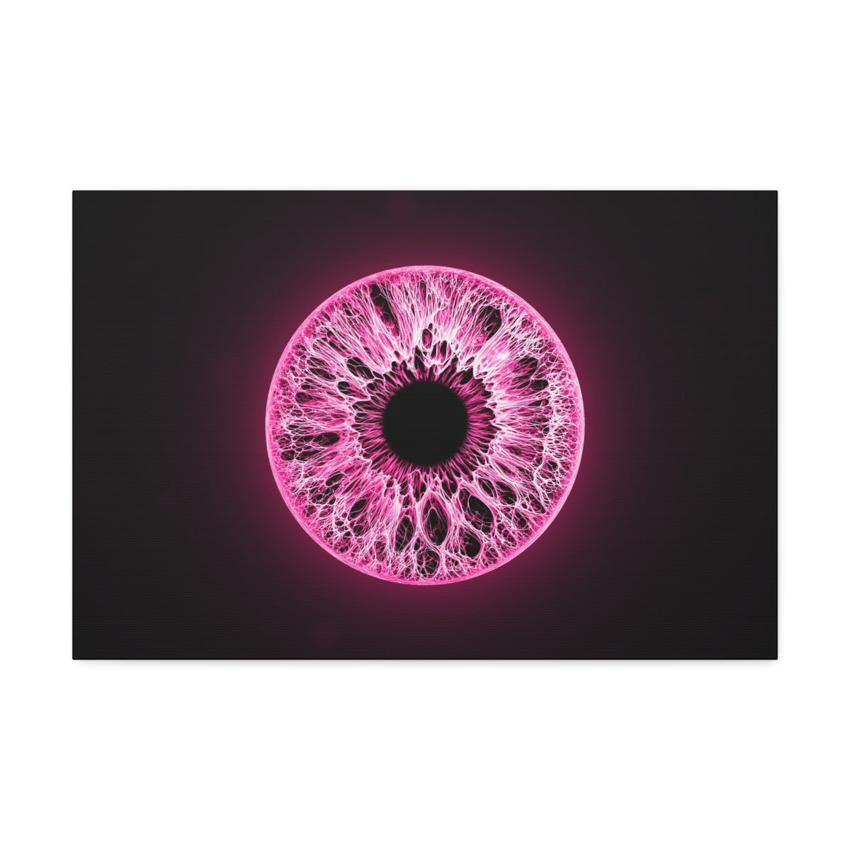 BLXNTT Iris – Lace Web Neon Pink Glossy Canvas