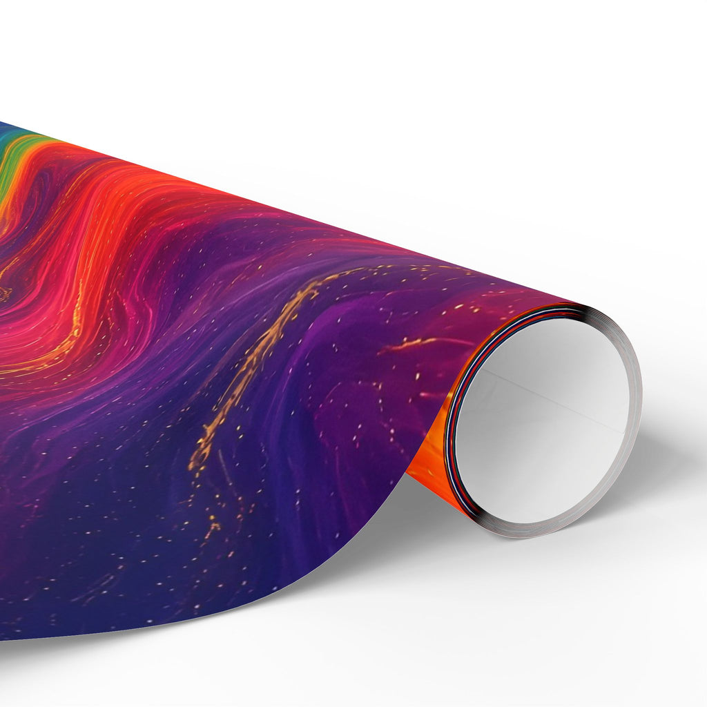 Rainbow Marble Wrapping Paper
