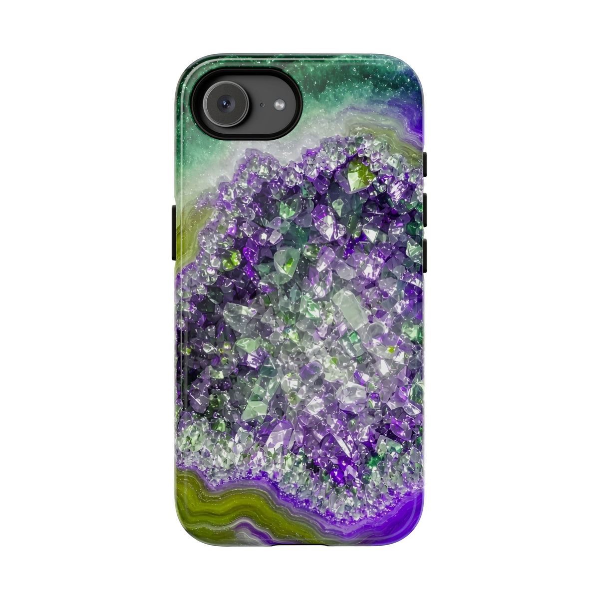 Geode Core - Ruby Emerald Phone Case