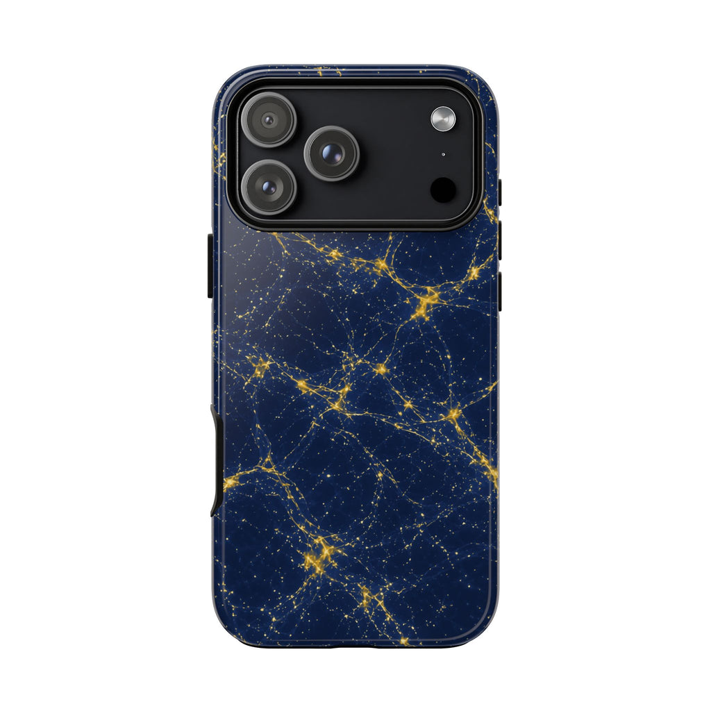 Neon Mycelium - Mustard Navy Phone Case