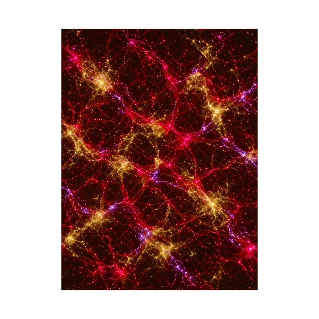 Neon Mycelium - Rainbow Nerve Poster