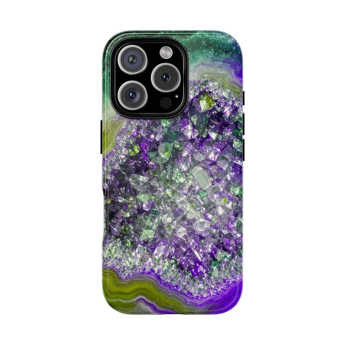 Geode Core - Ruby Emerald Phone Case