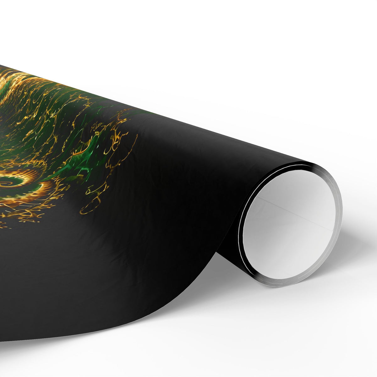 Copper Infinity - Emerald & Gold Wrapping Paper