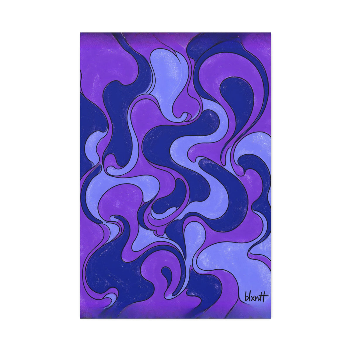 Fillmore Flow - Ultraviolet Glossy Canvas