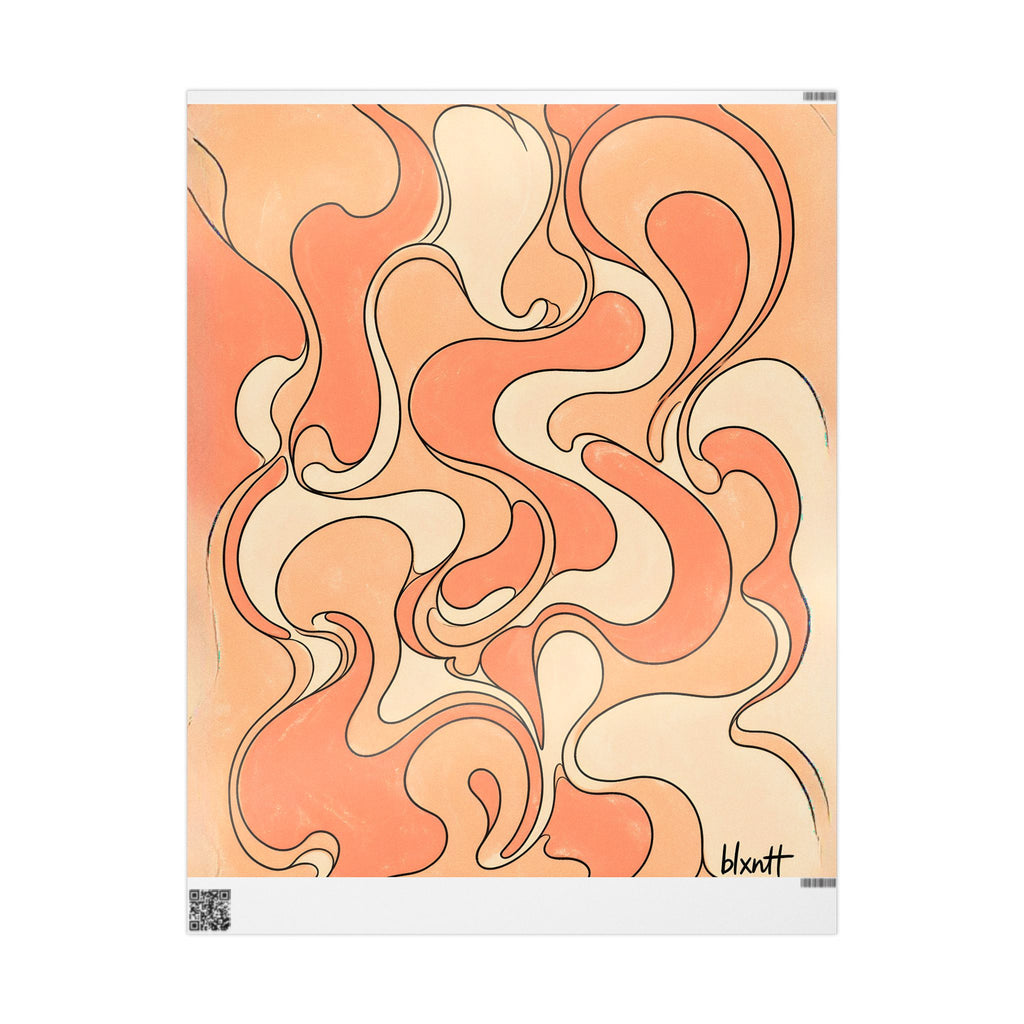 Fillmore Flow - Peach Wrapping Paper