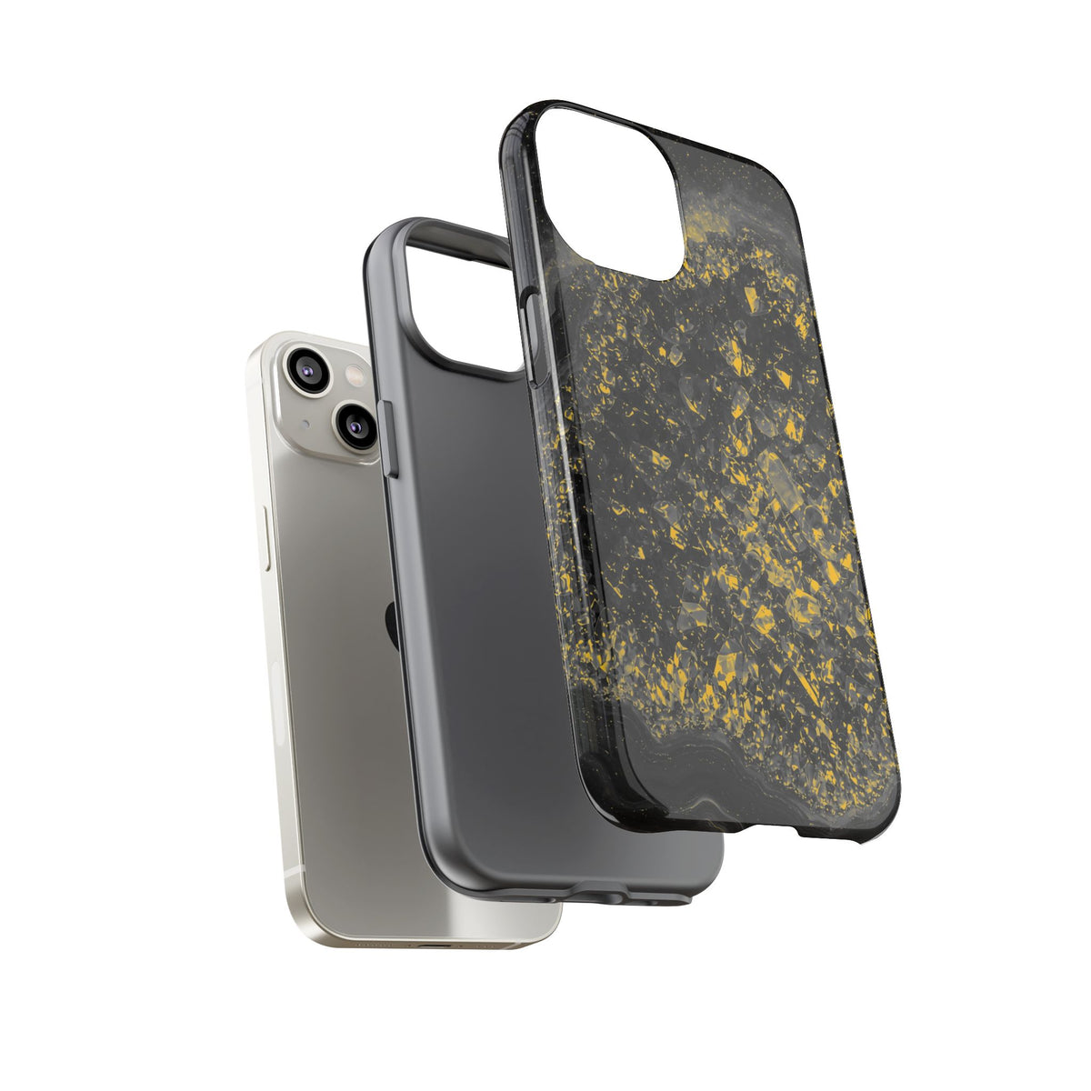 Geode Core - Mono Gold Spark Phone Case