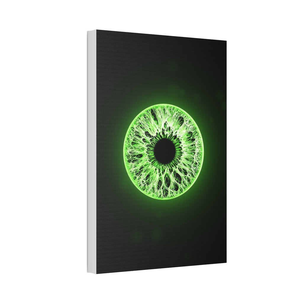 BLXNTT Iris – Lace Web Lime Shock Glossy Canvas