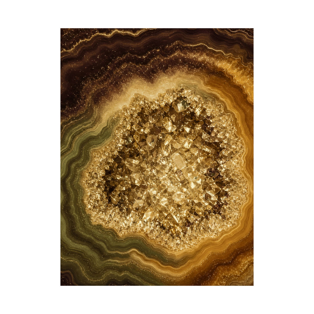 Geode Core - Gold Vein Poster