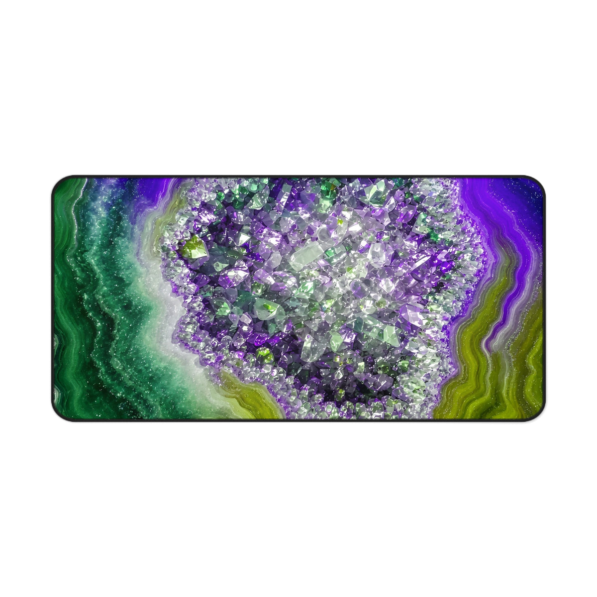 Geode Core - Ruby Emerald Desk Mat