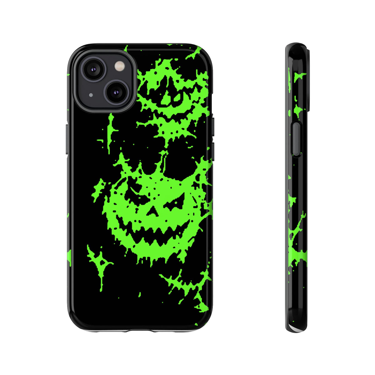 Green Spiderweb Pumpkin Phone Case