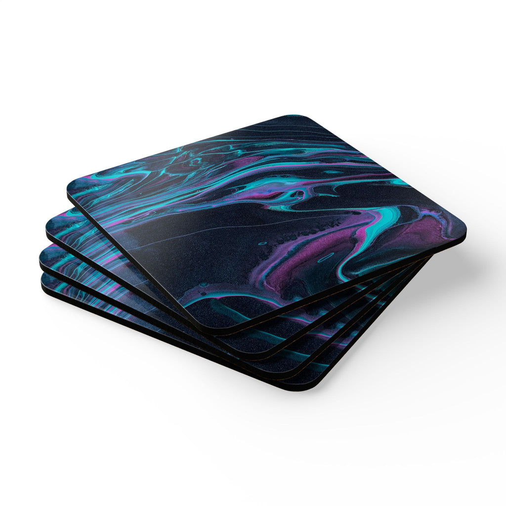 BLXNTT Midnight Pour Corkwood Coaster Set