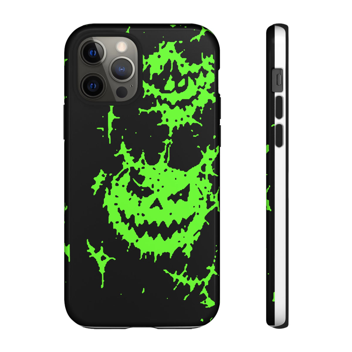 Green Spiderweb Pumpkin Phone Case