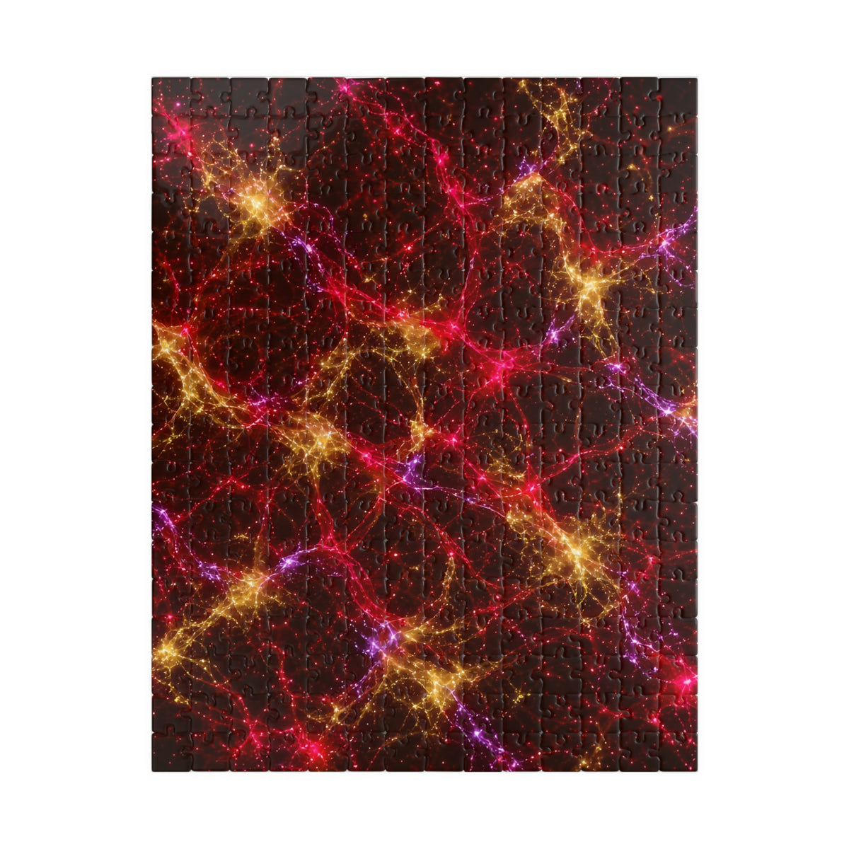 Neon Mycelium - Rainbow Nerve Jigsaw Puzzle
