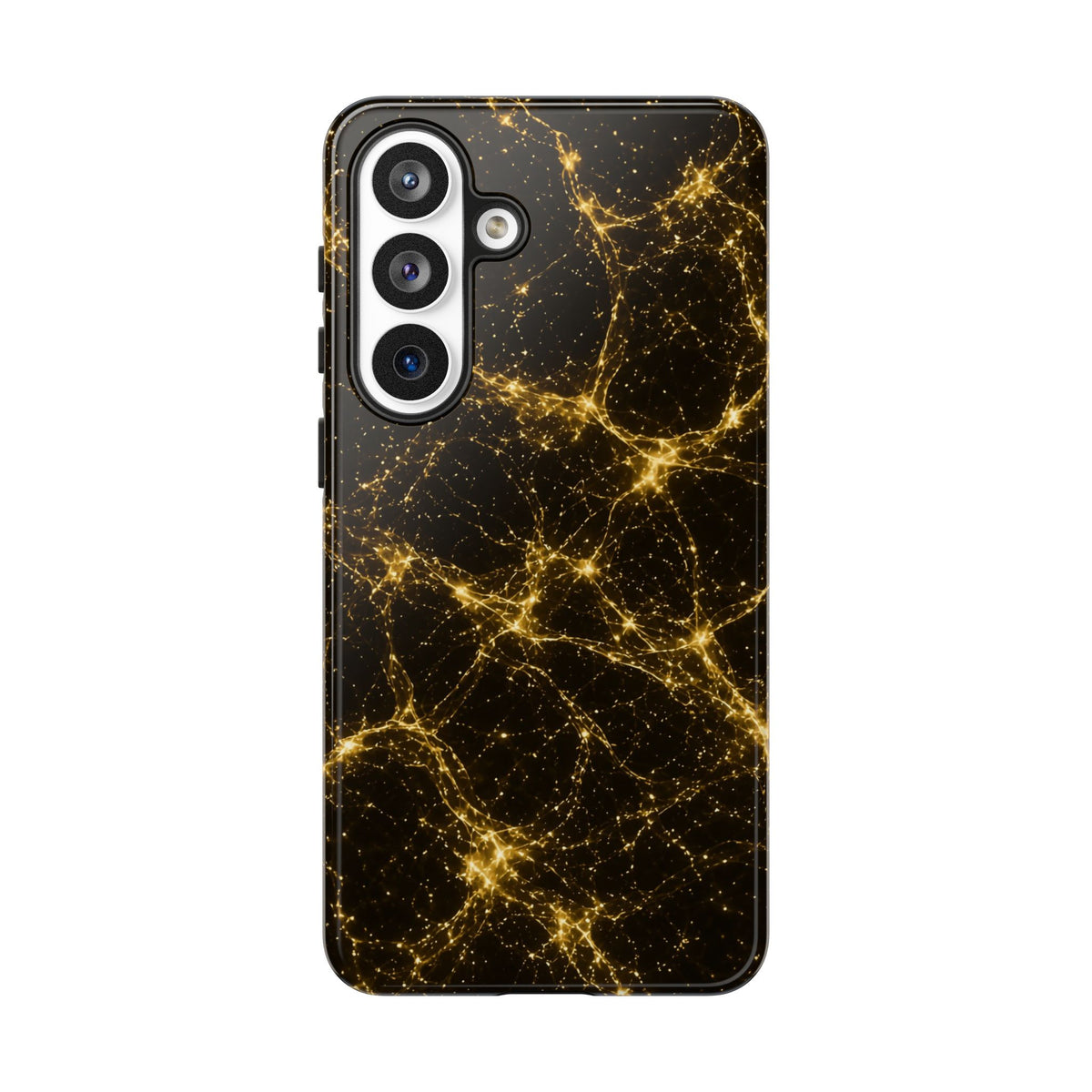 Neon Mycelium - Gold Filigree Phone Case