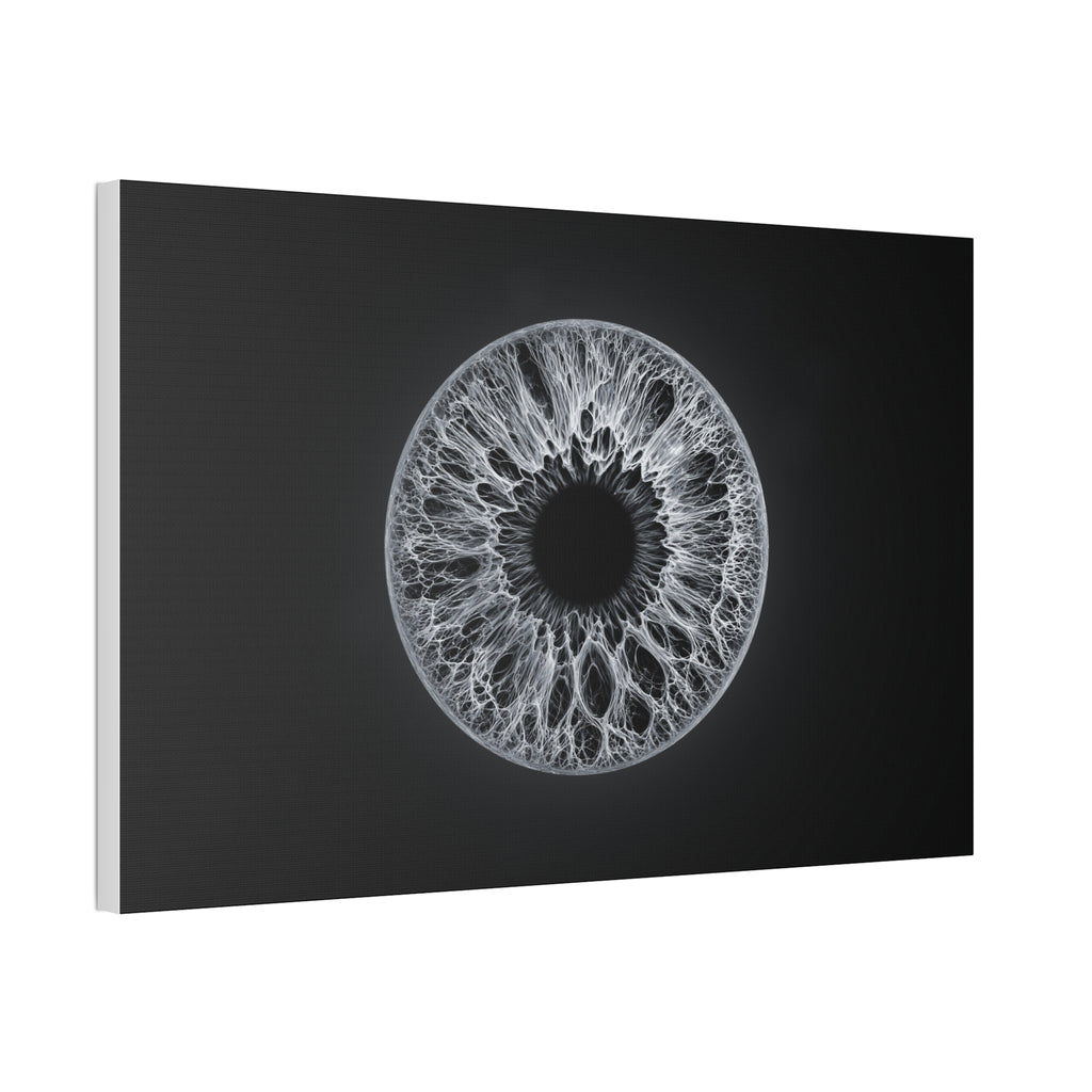 BLXNTT Iris – Lace Web Gray Glossy Canvas