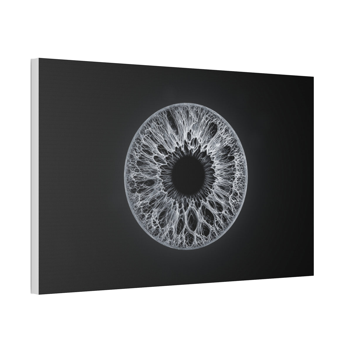 BLXNTT Iris – Lace Web Gray Glossy Canvas