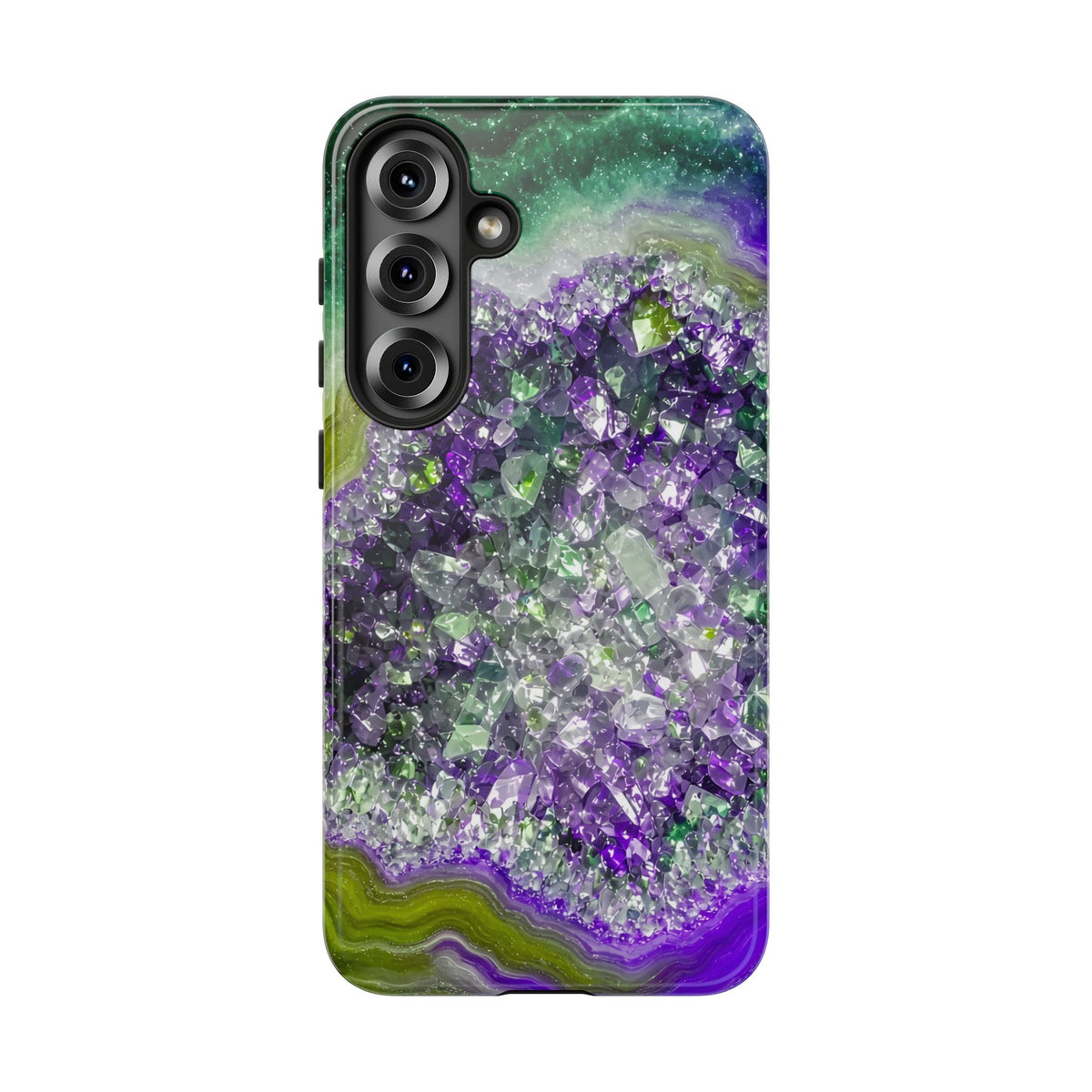 Geode Core - Ruby Emerald Phone Case