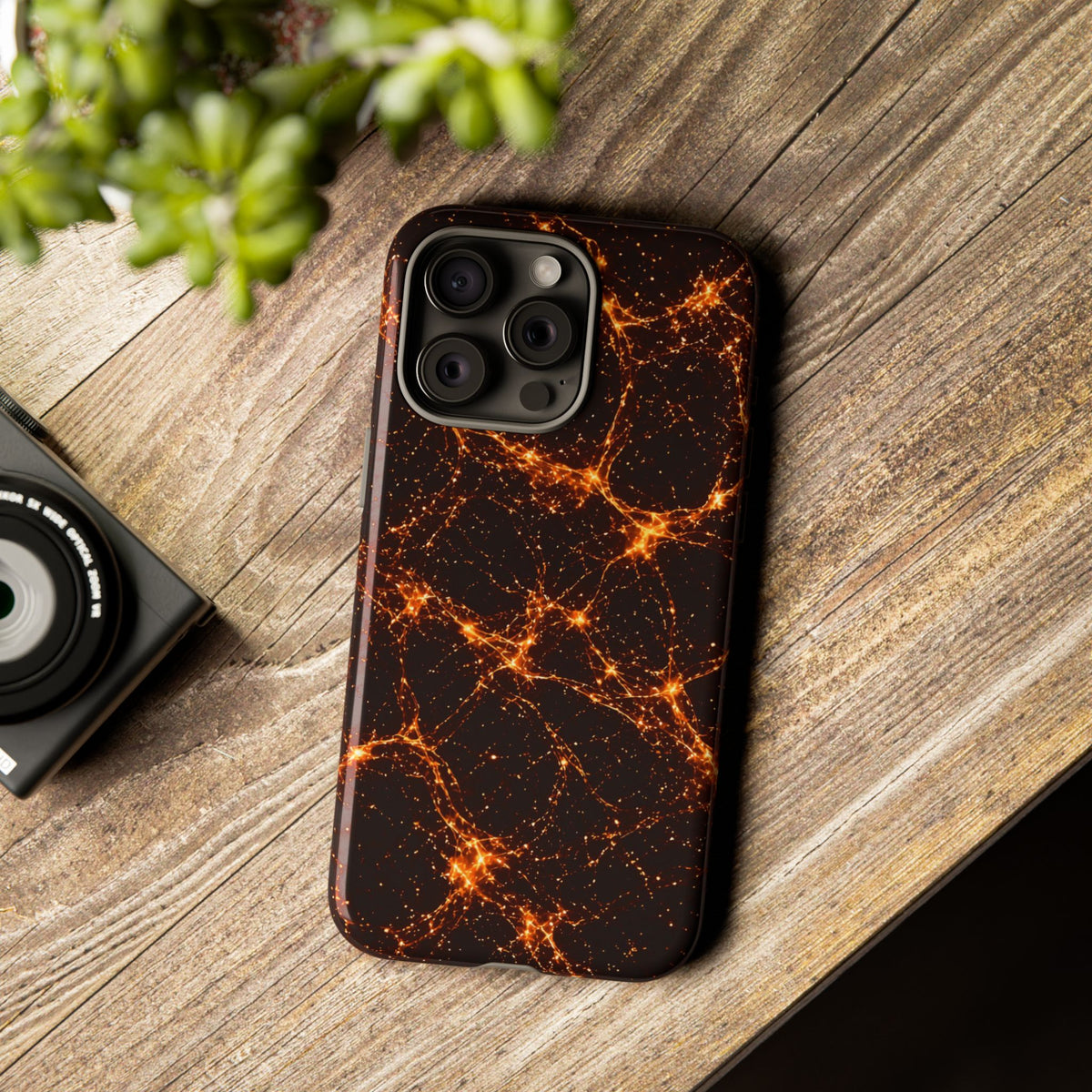 Neon Mycelium - Solar Flare Phone Case