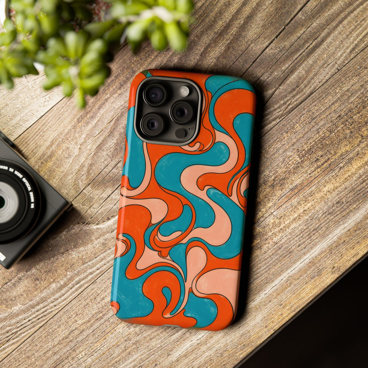 Fillmore Flow - Blood Orange & Teal Phone Case