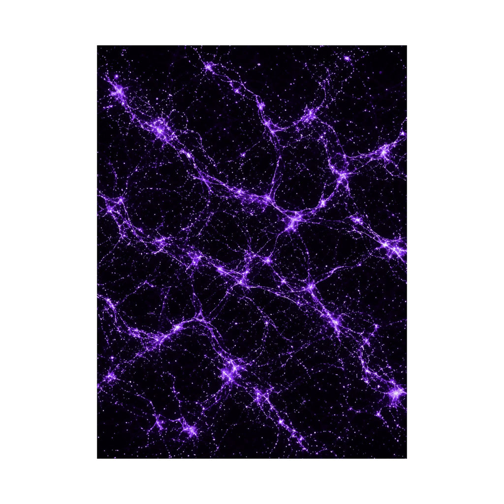 Neon Mycelium - Ultraviolet Poster