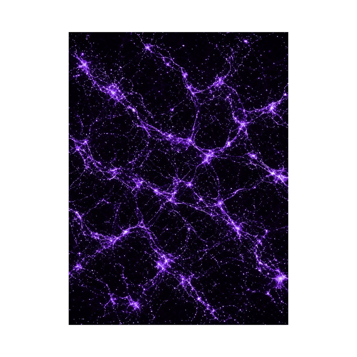 Neon Mycelium - Ultraviolet Poster