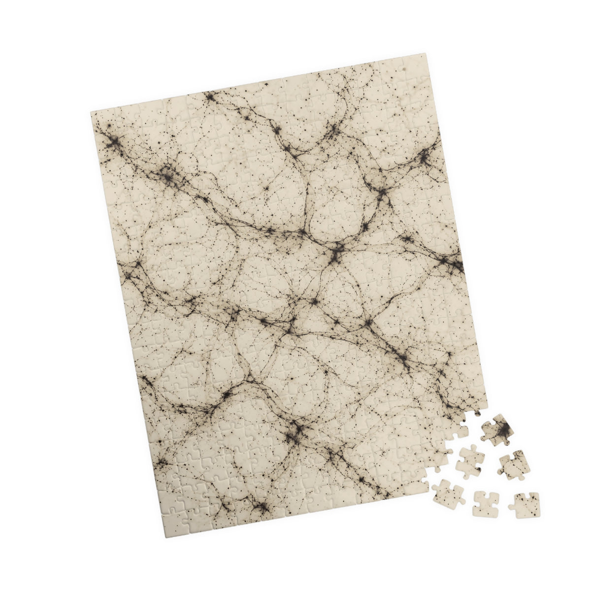 Neon Mycelium - Ink on Paper Jigsaw Puzzle