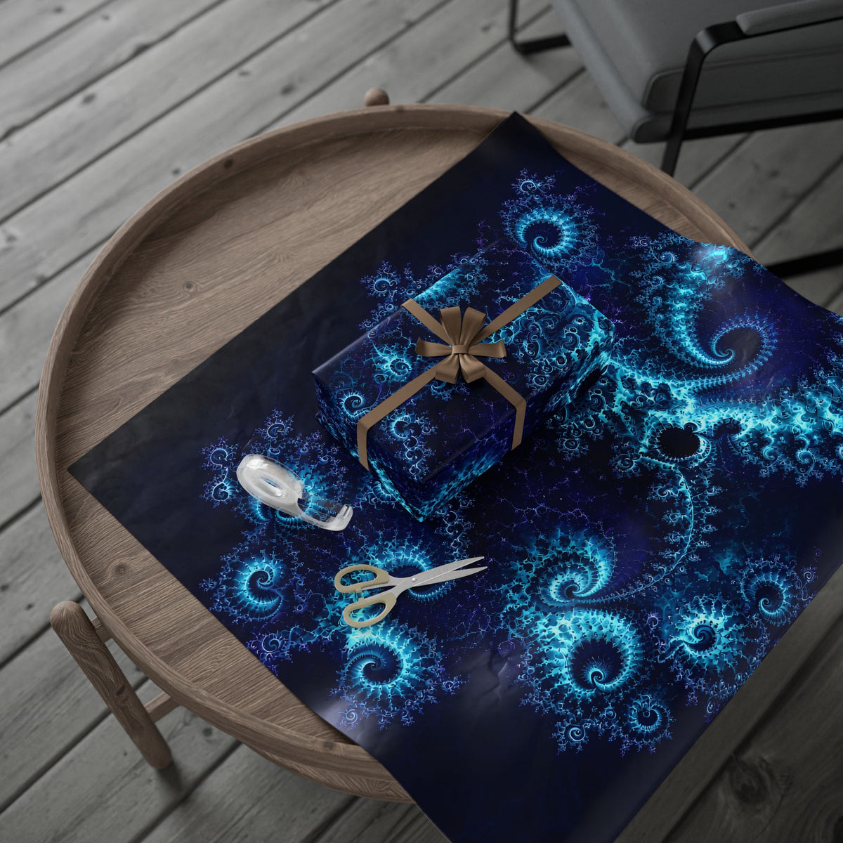 Copper Infinity - Deep Ocean Wrapping Paper