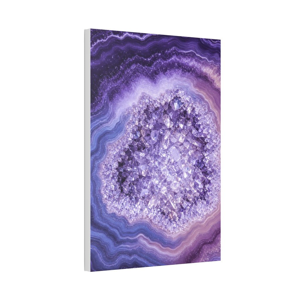 Geode Core - Lilac Dream Glossy Canvas