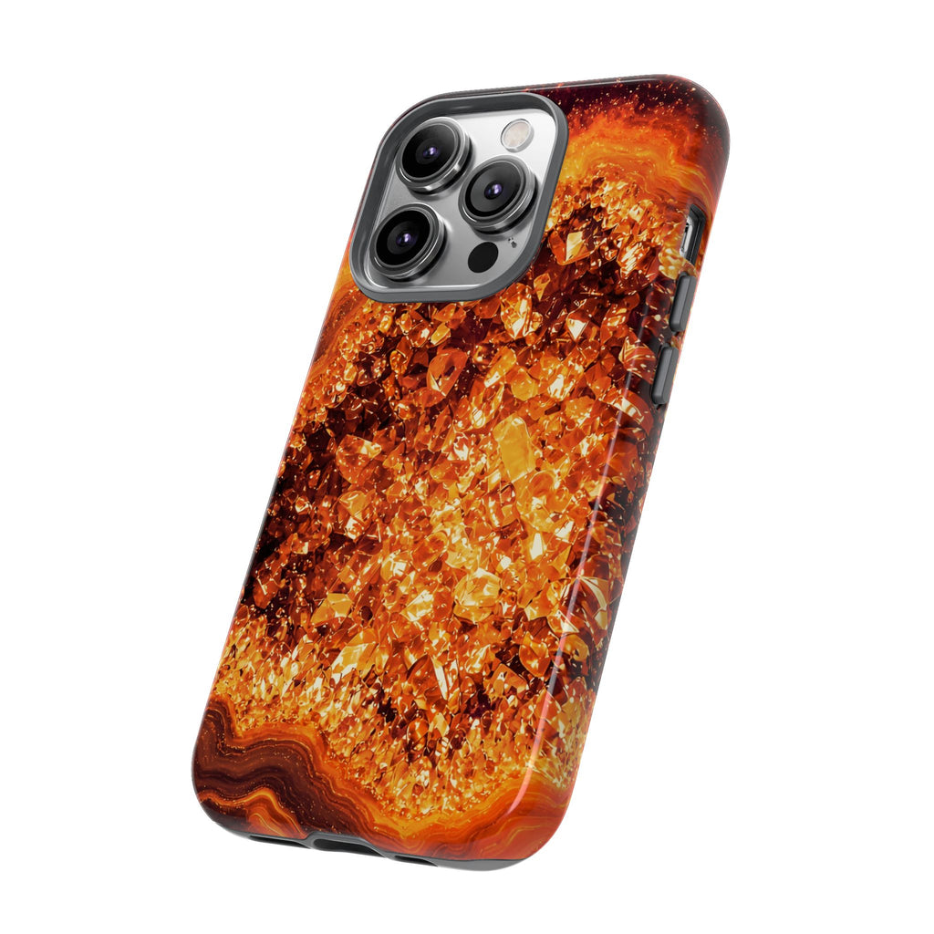 Geode Core - Molten Lava Phone Case