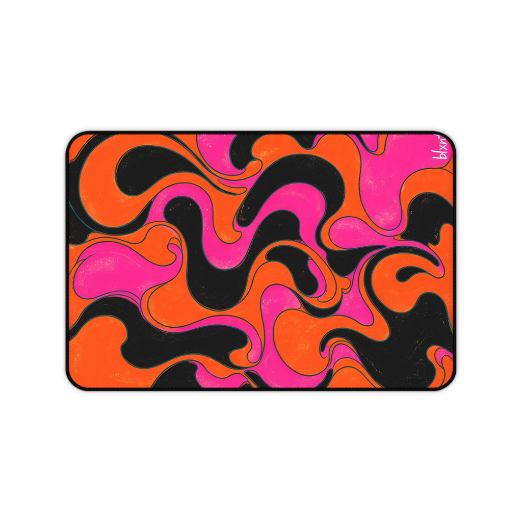 Fillmore Flow - Neon Orange & Magenta Desk Mat